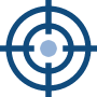 A target featuring a central cross, symbolizing focus and precision, associated with OSHGroup in Perth.